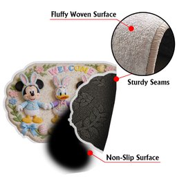 Easter Magic Friends - Personalized Mouse Non-Slip Tufted Rug – view 8