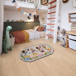 Easter Magic Friends - Personalized Mouse Non-Slip Tufted Rug – view 3