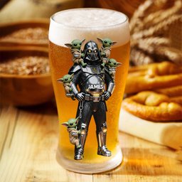 It's Not A Dad Bod It's A Father Figure - Personalized The Force Beer Pint – view 4