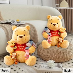 Mama Bear - Personalized Yellow Bear Premium Faux Fur Pillow – view 6