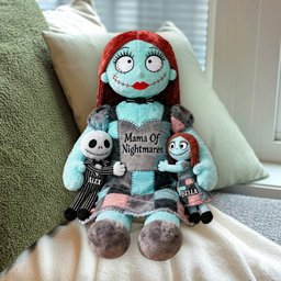 Mama Of Nightmares - Personalized Nightmare Premium Faux Fur Pillow – view 7