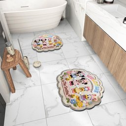 Easter's Day Magical Friends - Personalized Mouse Non-Slip Tufted Rug – view 5