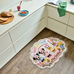 Easter's Day Magical Friends - Personalized Mouse Non-Slip Tufted Rug – view 4