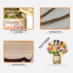 Easter Day Home Decor - Personalized Mouse Custom Shaped Wood Sign – view 4