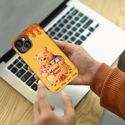 Mama Bear - Personalized Yellow Bear Full Print Phone Case – view 4