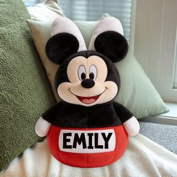 Friends Easter Decor - Personalized Mouse Premium Faux Fur Pillow – view 7