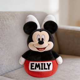 Friends Easter Decor - Personalized Mouse Premium Faux Fur Pillow – view 4