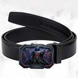 Dark Side - Personalized The Force Leather Belt With Shaped Buckle – view 2
