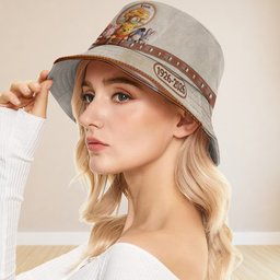 100th Anniversary Of Friendship - Personalized Yellow Bear Bucket Hat – view 5