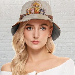 100th Anniversary Of Friendship - Personalized Yellow Bear Bucket Hat – view 3