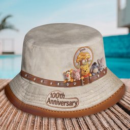 100th Anniversary Of Friendship - Personalized Yellow Bear Bucket Hat – view 8