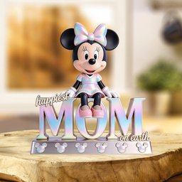 Happiest Mom Nana On Earth Magic - Personalized Mouse Custom Shaped Acrylic Plaque – view 2