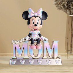 Happiest Mom Nana On Earth Magic - Personalized Mouse Custom Shaped Acrylic Plaque – view 3