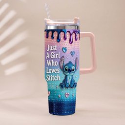 Just A Girl Who Loves Blue Monster - Personalized Ohana Tumbler With Handle – view 4