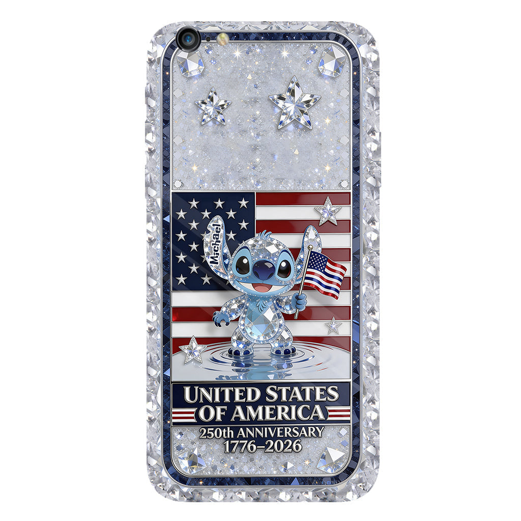USA 250th Anniversary Cute Cartoon - Personalized Ohana Full Print Phone Case – view 8