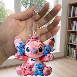 Blue Mama - Personalized Ohana Plush Keychain – view 5