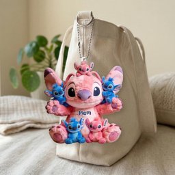 Blue Mama - Personalized Ohana Plush Keychain – view 7