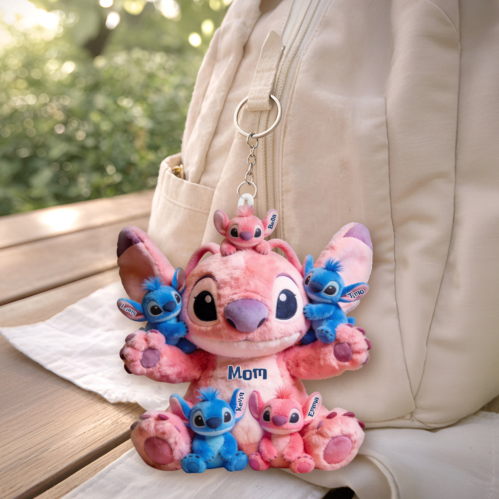 Blue Mama - Personalized Ohana Plush Keychain – view 4