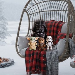 The Best Dad/Grandpa In The Galaxy - Personalized The Force Premium Faux Fur Pillow – view 3