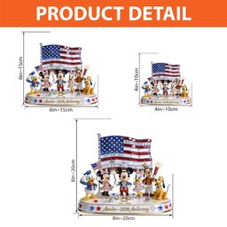 USA 250th Anniversary - Personalized Mouse Custom Shaped Acrylic Plaque – view 6