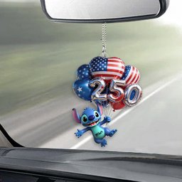 Hanging Balloons 250 - Personalized Ohana Transparent Car Ornament – view 2