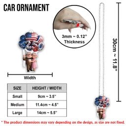 Hanging Balloons Old Couple 250 - Personalized Up Movie Couple Transparent Car Ornament – view 3