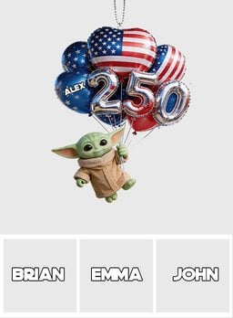 Hanging Balloons Baby Cute 250 - Personalized The Force Transparent Car Ornament – view 7