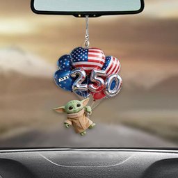 Hanging Balloons Baby Cute 250 - Personalized The Force Transparent Car Ornament – view 4