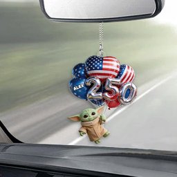 Hanging Balloons Baby Cute 250 - Personalized The Force Transparent Car Ornament – view 2