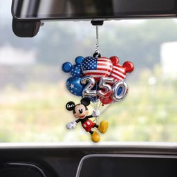 Hanging Balloons Mouse Ears 250 - Personalized Mouse Transparent Car Ornament – view 6