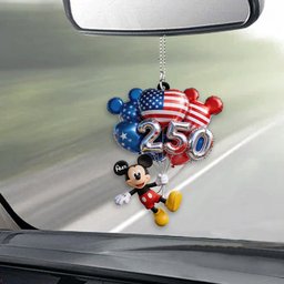 Hanging Balloons Mouse Ears 250 - Personalized Mouse Transparent Car Ornament – view 2
