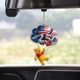 Hanging Balloons Cute Yellow Bear 250 - Personalized Yellow Bear Transparent Car Ornament – view 6