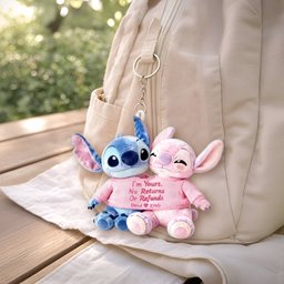 I'm Yours No Returns Or Refunds - Personalized Ohana Plush Keychain – view 4