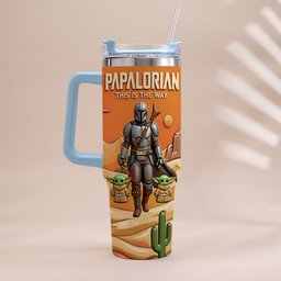 Galaxy Father’s Day - Personalized The Force Tumbler With Handle – view 6