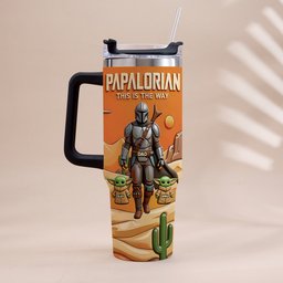 Galaxy Father’s Day - Personalized The Force Tumbler With Handle – view 5