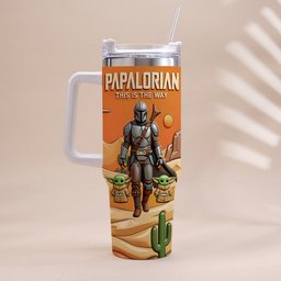 Galaxy Father’s Day - Personalized The Force Tumbler With Handle – view 3