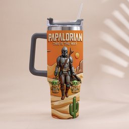Galaxy Father’s Day - Personalized The Force Tumbler With Handle – view 7