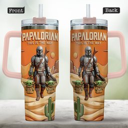 Galaxy Father’s Day - Personalized The Force Tumbler With Handle – view 2