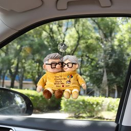 You'll Always Be Stuck With Me - Personalized Up Movie Couple Plush Keychain – view 8