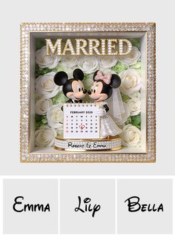Happy Anniversary - Personalized Mouse Custom Shaped Acrylic Plaque – view 7