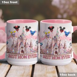 Best Mom Ever - Personalized Mouse Accent Mug – view 4