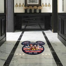 USA 250th Anniversary - Personalized Mouse Shaped Doormat/ Rug – view 8