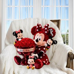 Cute Cartoon Mom - Personalized Mouse Premium Faux Fur Pillow – view 5