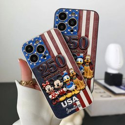 Friends 250 Anniversary - Personalized Mouse 3D Embossed Leather Phone Case – view 3