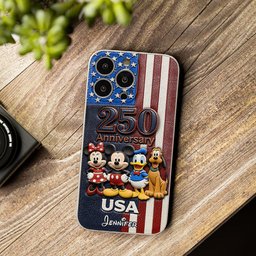 Friends 250 Anniversary - Personalized Mouse 3D Embossed Leather Phone Case – view 8
