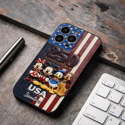 Friends 250 Anniversary - Personalized Mouse 3D Embossed Leather Phone Case – view 7