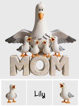 Seagulls Motherhood - Personalized Mother Custom Shaped Acrylic Plaque – view 7