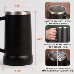 Best Dad In The Galaxy - Personalized The Force Beer Stein – view 5