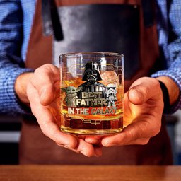 Best Dad Ever - Personalized The Force Whiskey Glass – view 4