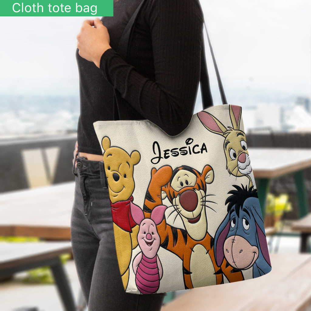 Friends - Personalized Yellow Bear Tote Bag – view 2